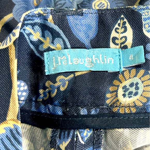 NWOT J. McLaughlin Silk Blend Wide Leg Pants Size 4 - Picture 7 of 7